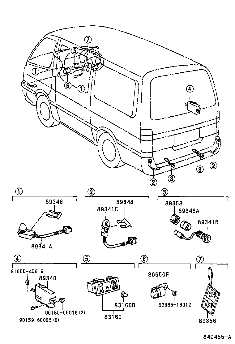  HIACE REGIUSACE |  CLEARANCE BACK SONAR