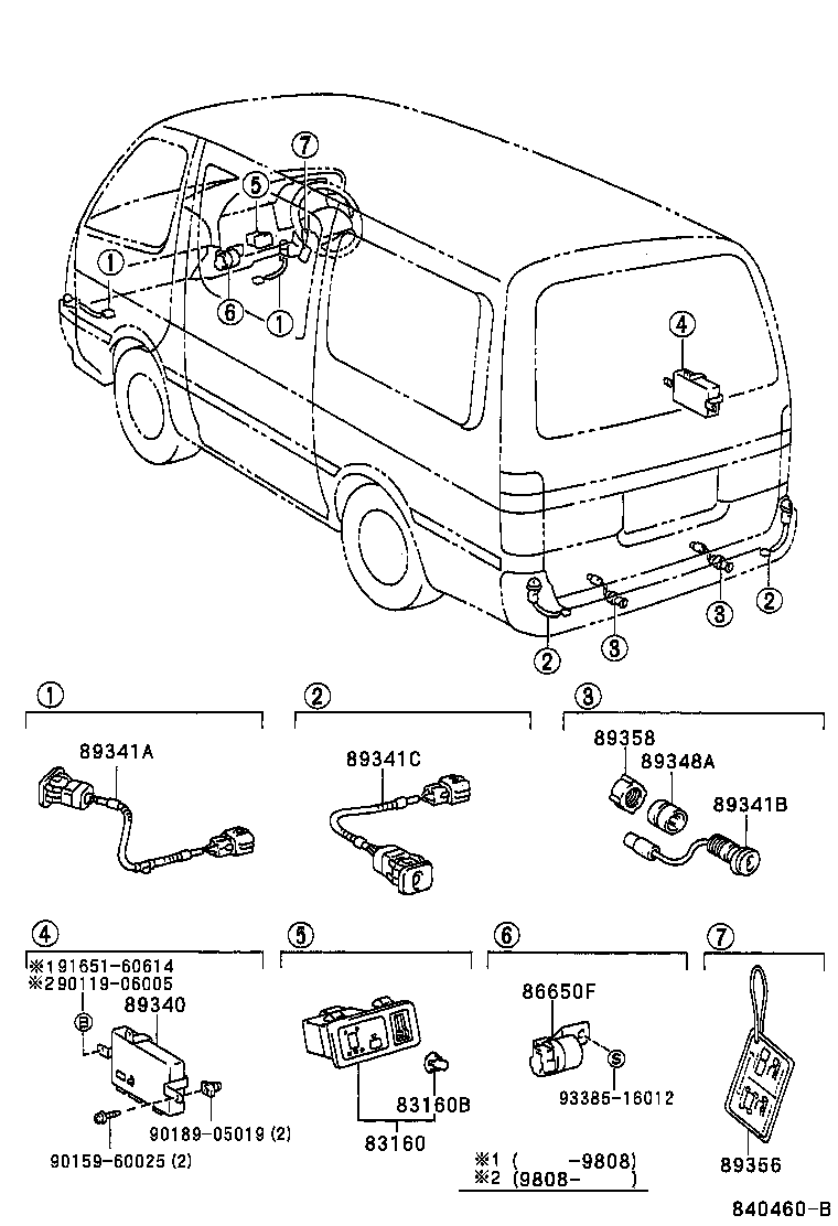  HIACE REGIUSACE |  CLEARANCE BACK SONAR