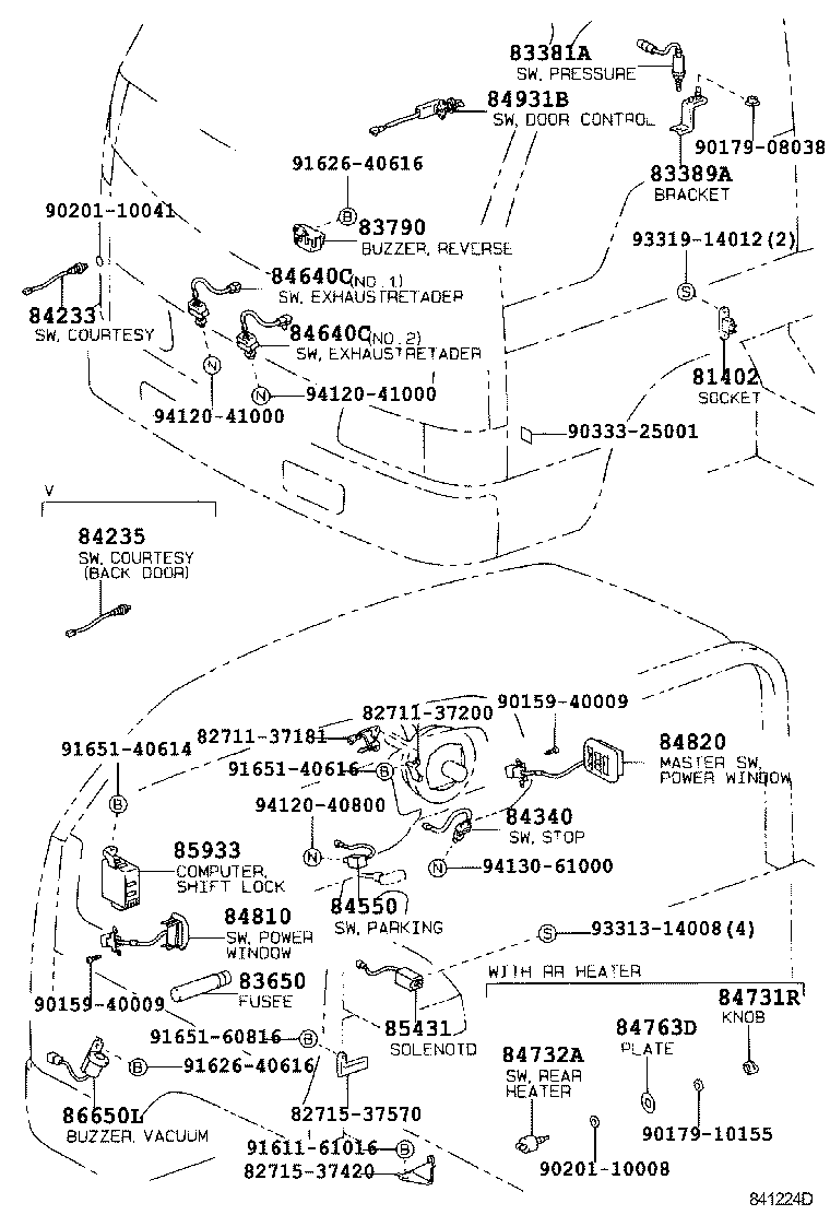  DYNA 200 TOYOACE G25 |  SWITCH RELAY COMPUTER