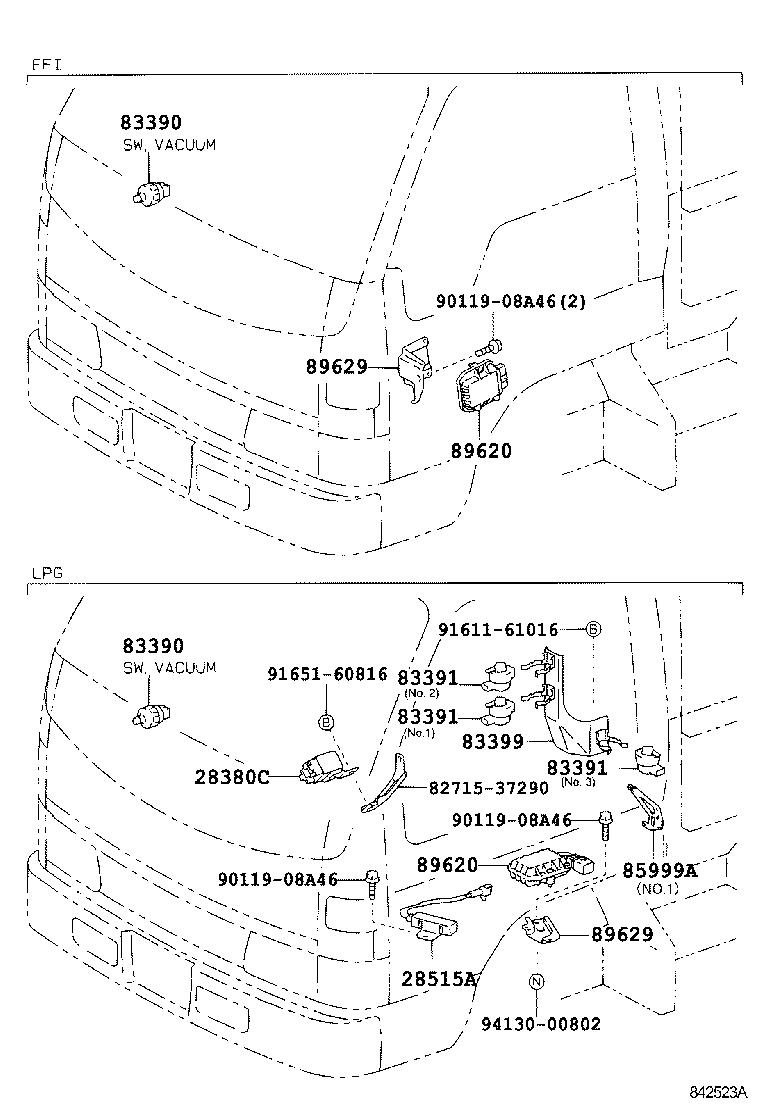  DYNA 200 TOYOACE G25 |  SWITCH RELAY COMPUTER