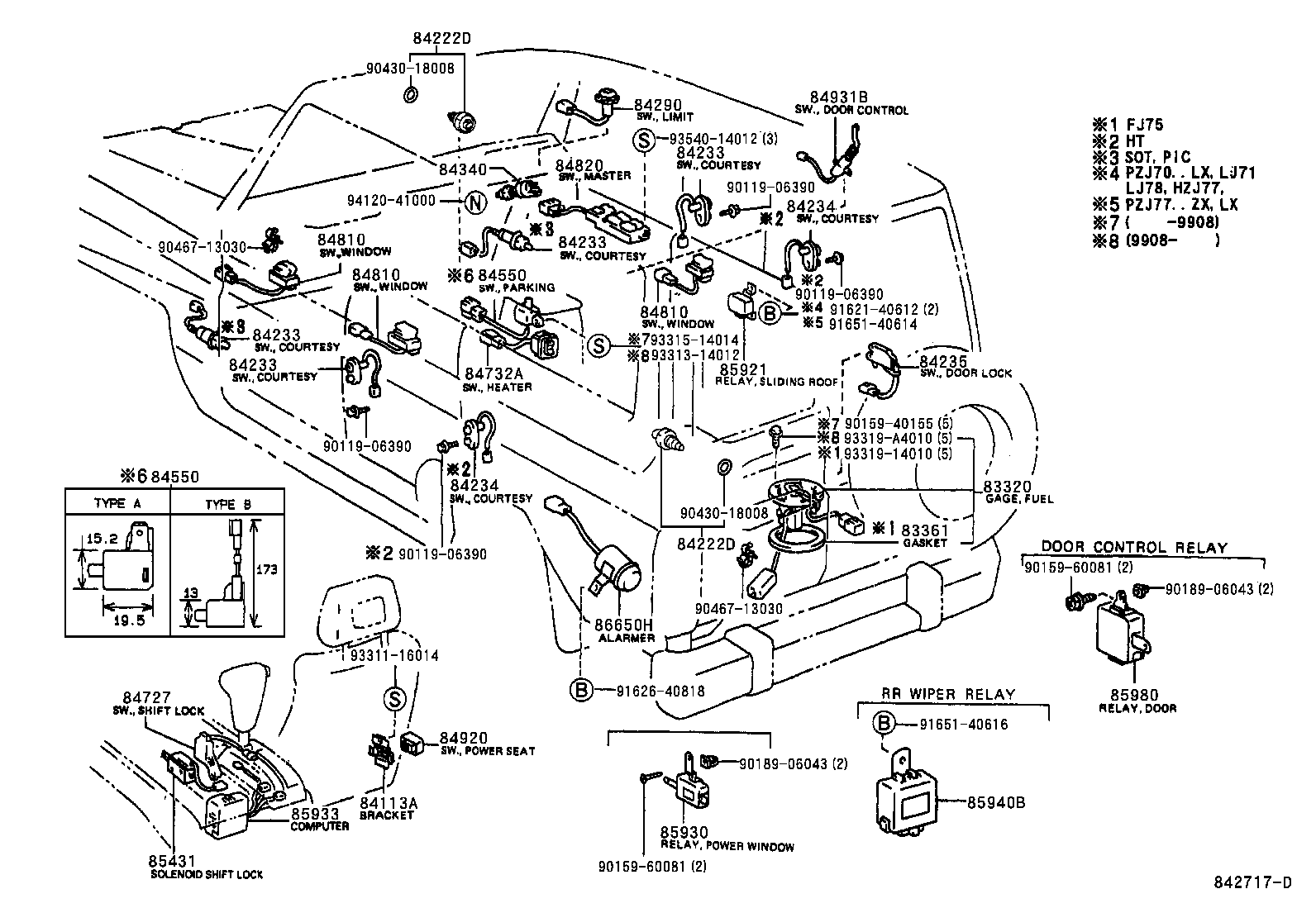  LAND CRUISER S T H T |  SWITCH RELAY COMPUTER