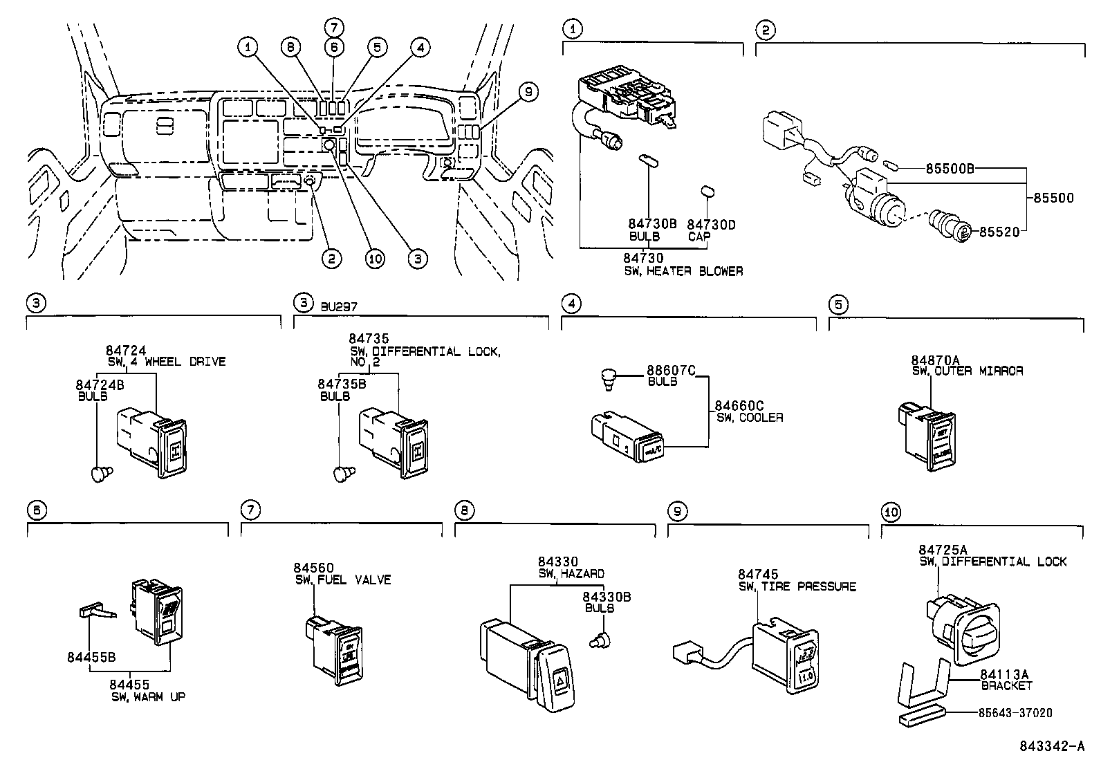  DYNA 200 TOYOACE G25 |  SWITCH RELAY COMPUTER