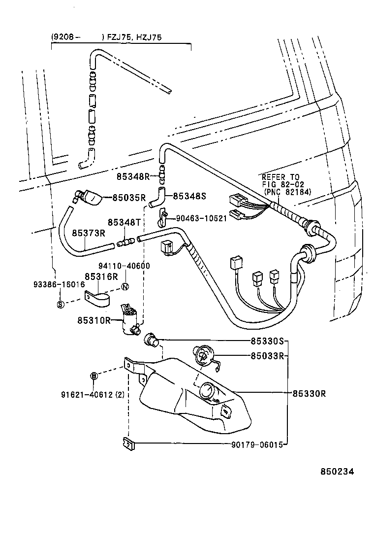  LAND CRUISER S T H T |  REAR WASHER