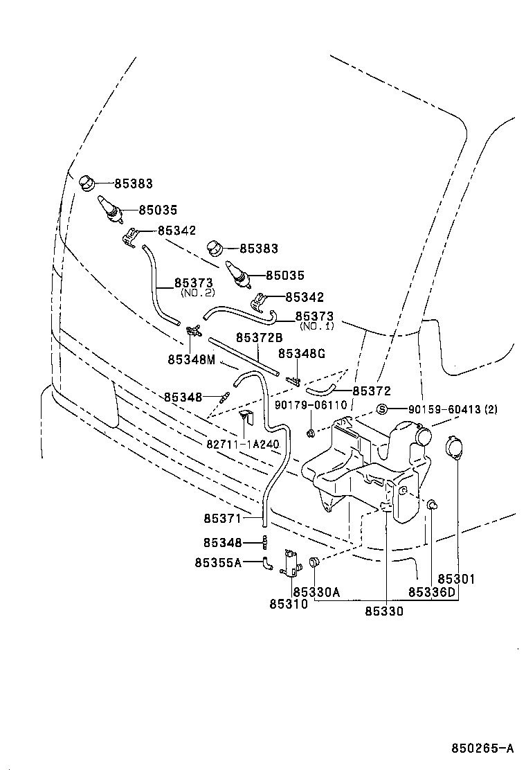  DYNA 200 TOYOACE G25 |  WINDSHIELD WASHER