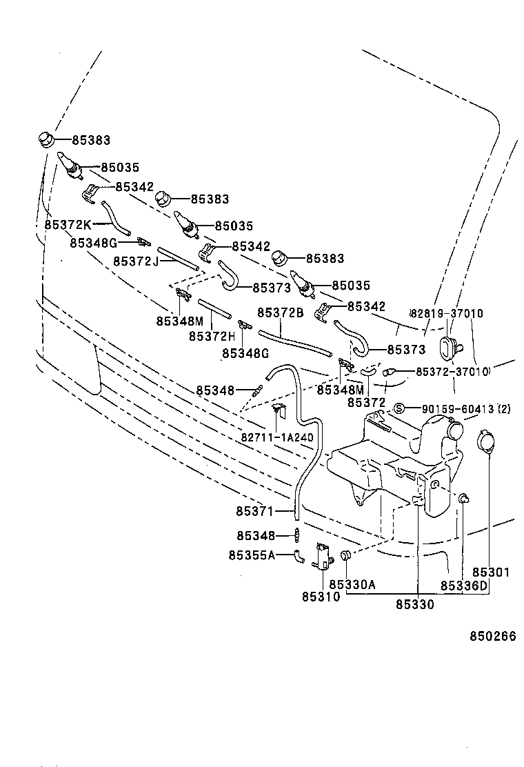  DYNA 200 TOYOACE G25 |  WINDSHIELD WASHER