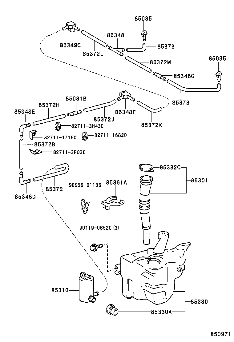  HILUX |  WINDSHIELD WASHER
