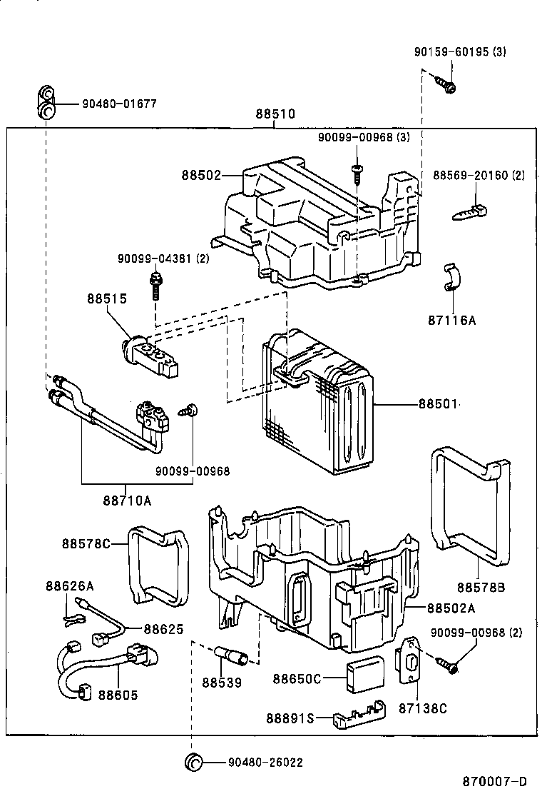  LAND CRUISER PRADO |  HEATING AIR CONDITIONING COOLER UNIT