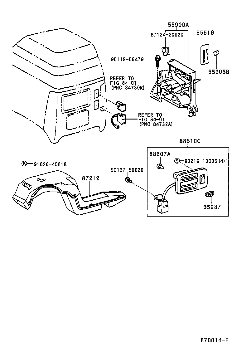  LAND CRUISER PRADO |  HEATING AIR CONDITIONING CONTROL AIR DUCT