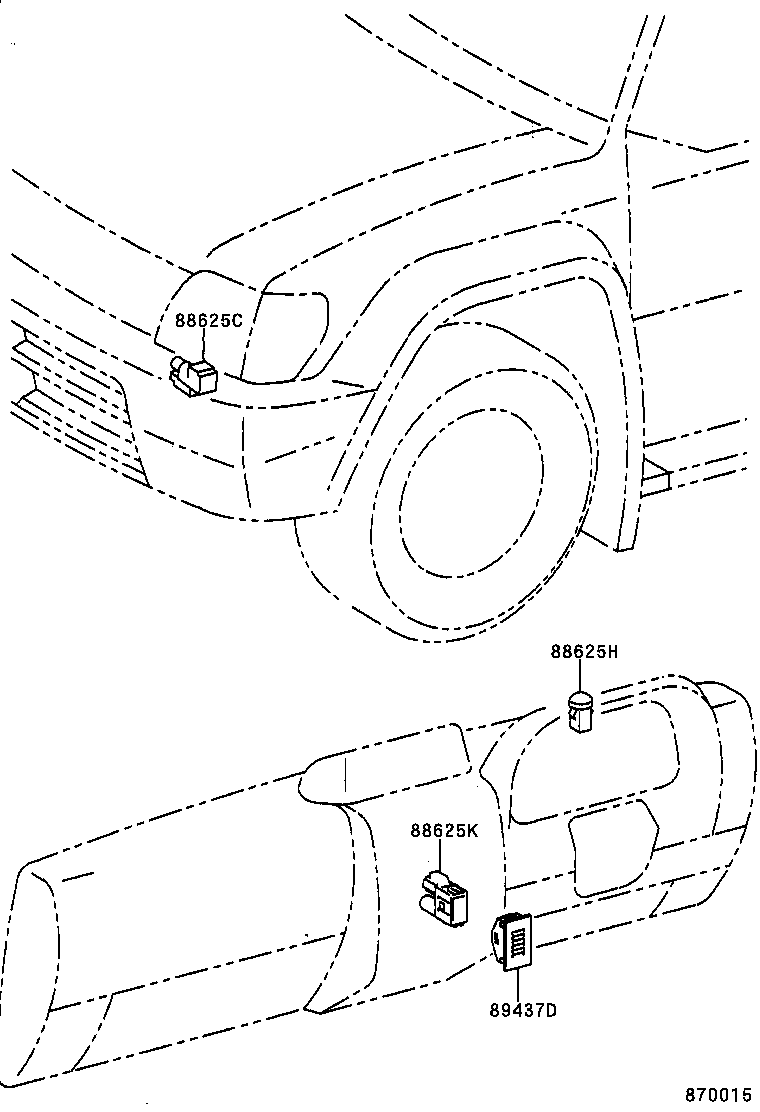  LAND CRUISER PRADO |  HEATING AIR CONDITIONING CONTROL AIR DUCT