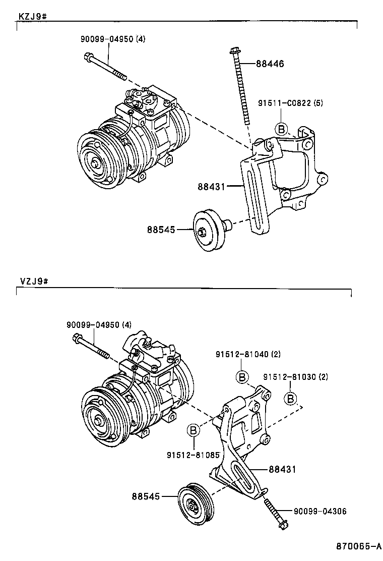  LAND CRUISER PRADO |  HEATING AIR CONDITIONING COMPRESSOR