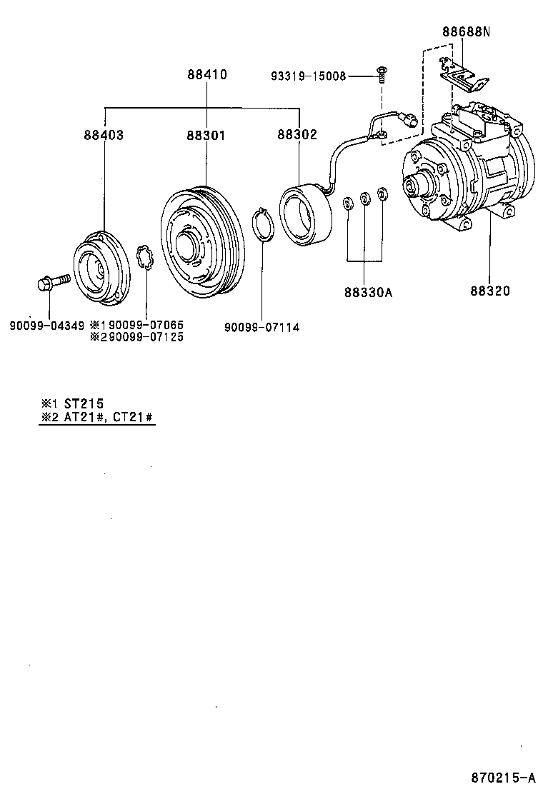  CARINA FF |  HEATING AIR CONDITIONING COMPRESSOR