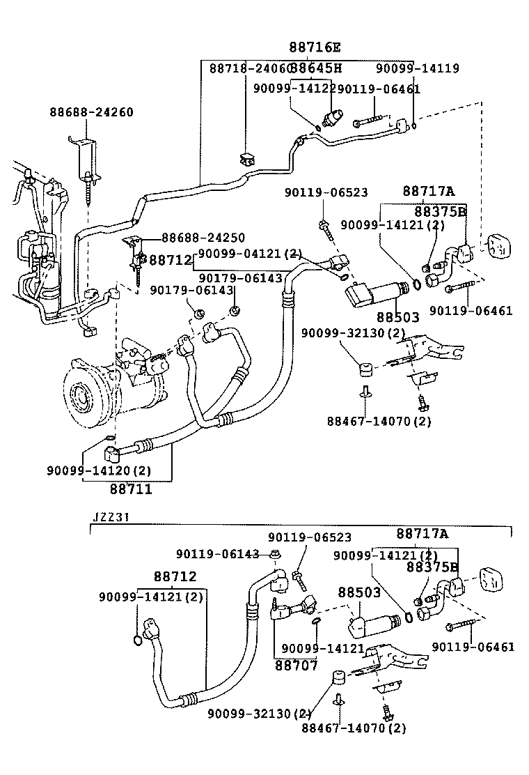  SOARER |  HEATING AIR CONDITIONING COOLER PIPING