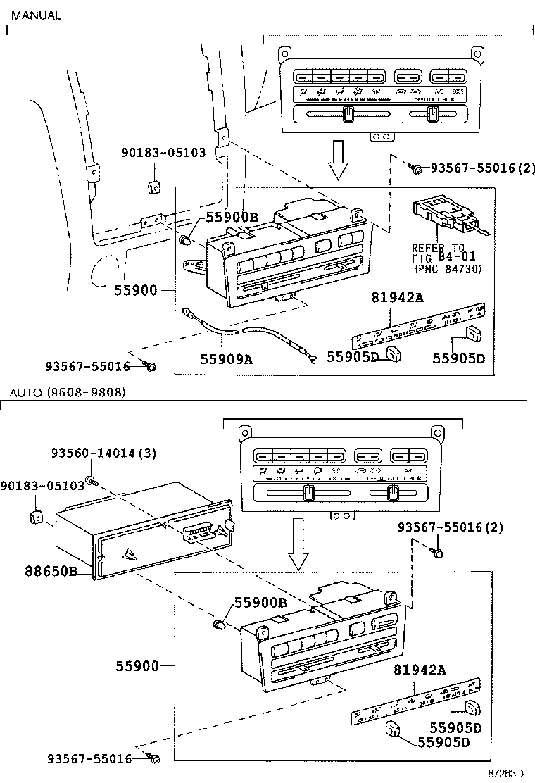  CARINA FF |  HEATING AIR CONDITIONING CONTROL AIR DUCT