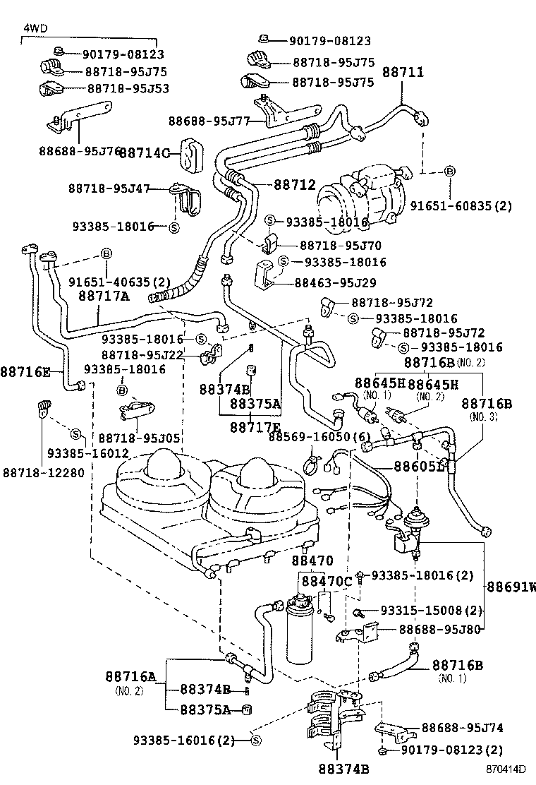  HIACE REGIUSACE |  HEATING AIR CONDITIONING COOLER PIPING