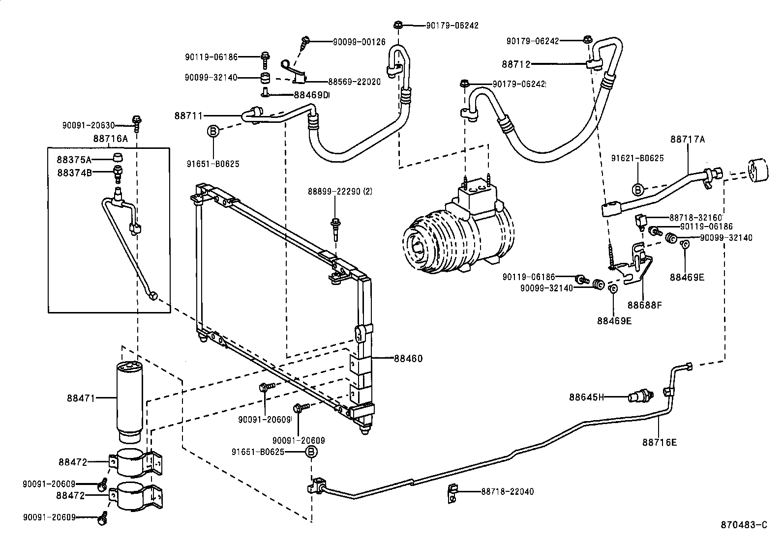  CRESTA |  HEATING AIR CONDITIONING COOLER PIPING