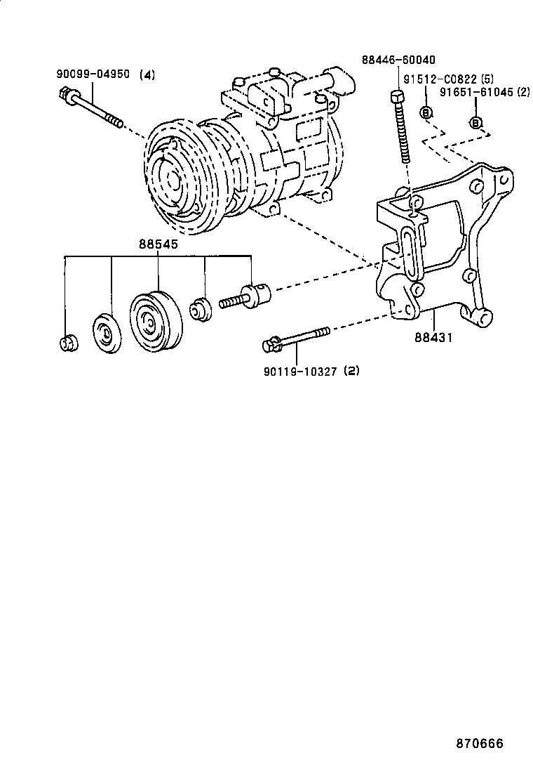  HIACE REGIUSACE |  HEATING AIR CONDITIONING COMPRESSOR