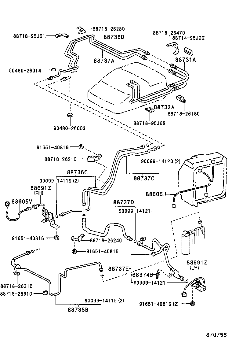  HIACE REGIUSACE |  HEATING AIR CONDITIONING COOLER PIPING
