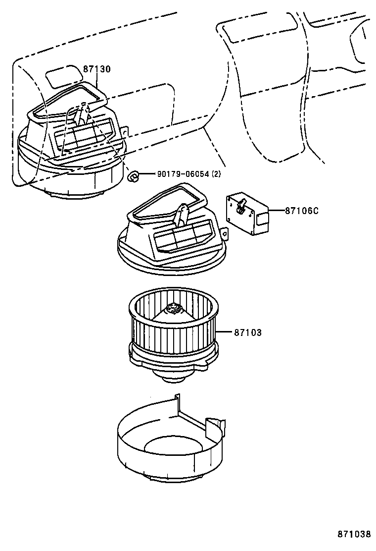  SPRINTER CARIB |  HEATING AIR CONDITIONING HEATER UNIT BLOWER