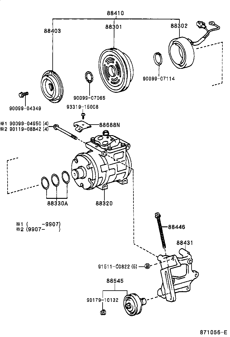  REGIUS TOURING HIACE |  HEATING AIR CONDITIONING COMPRESSOR