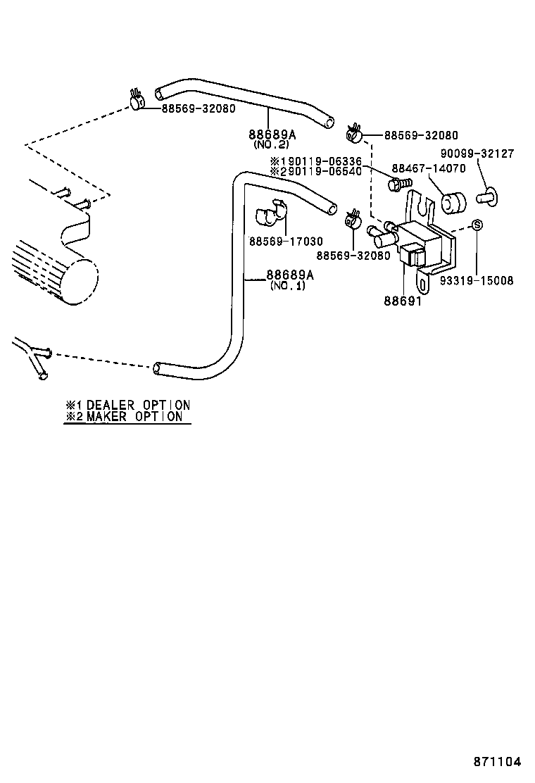 SPRINTER CARIB | HEATING AIR CONDITIONING VACUUM PIPING