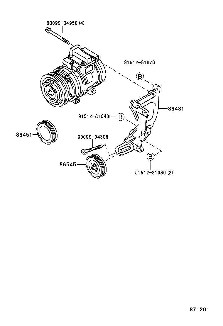  LAND CRUISER PRADO |  HEATING AIR CONDITIONING COMPRESSOR