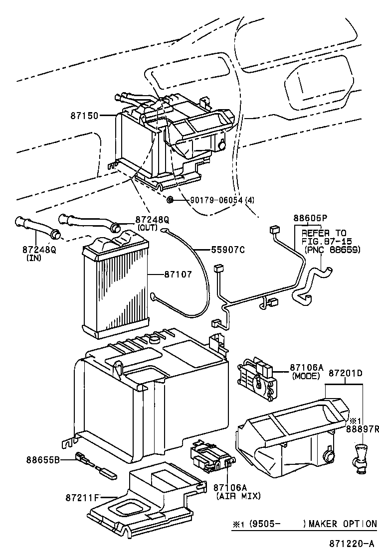  LVN CRE TRN MRN |  HEATING AIR CONDITIONING HEATER UNIT BLOWER