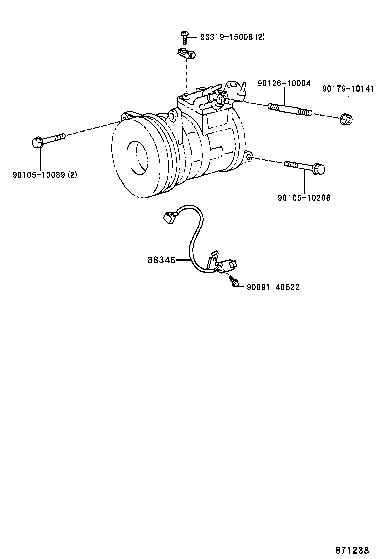  CROWN CROWN MAJESTA |  HEATING AIR CONDITIONING COMPRESSOR