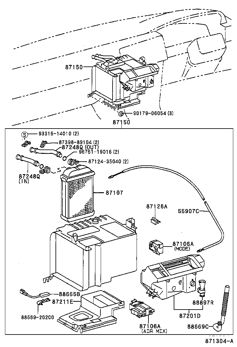  SPRINTER CARIB |  HEATING AIR CONDITIONING HEATER UNIT BLOWER