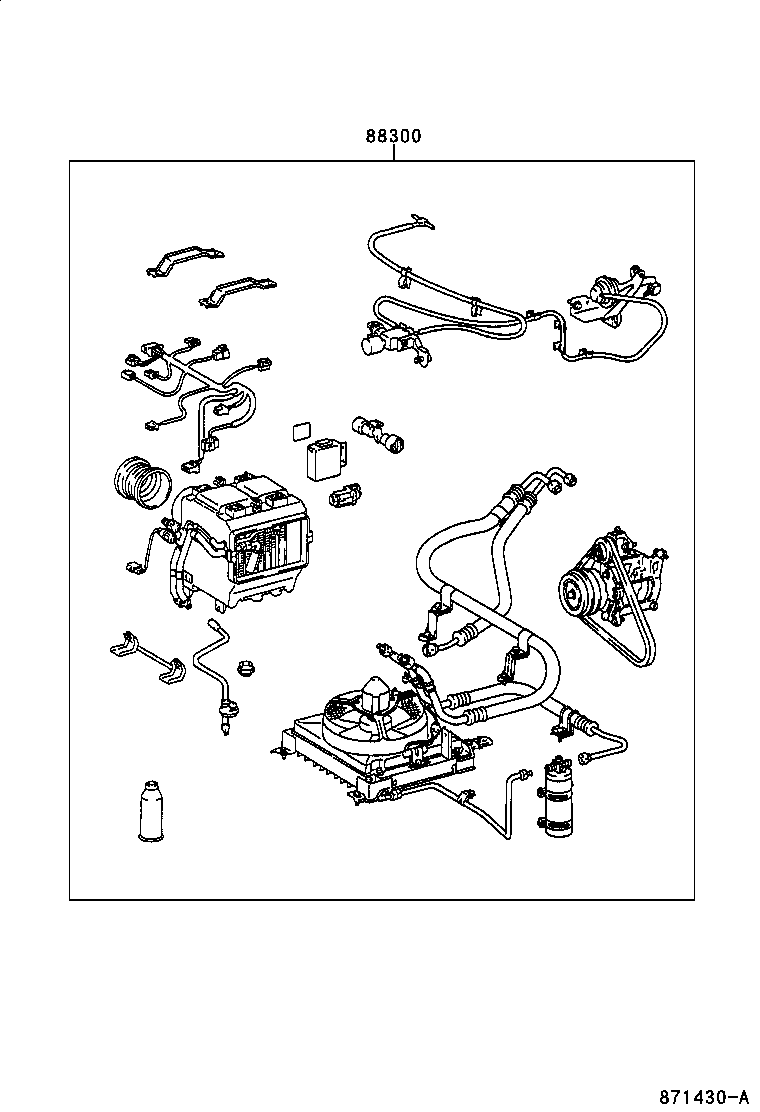  DYNA 200 TOYOACE G25 |  HEATING AIR CONDITIONING SET