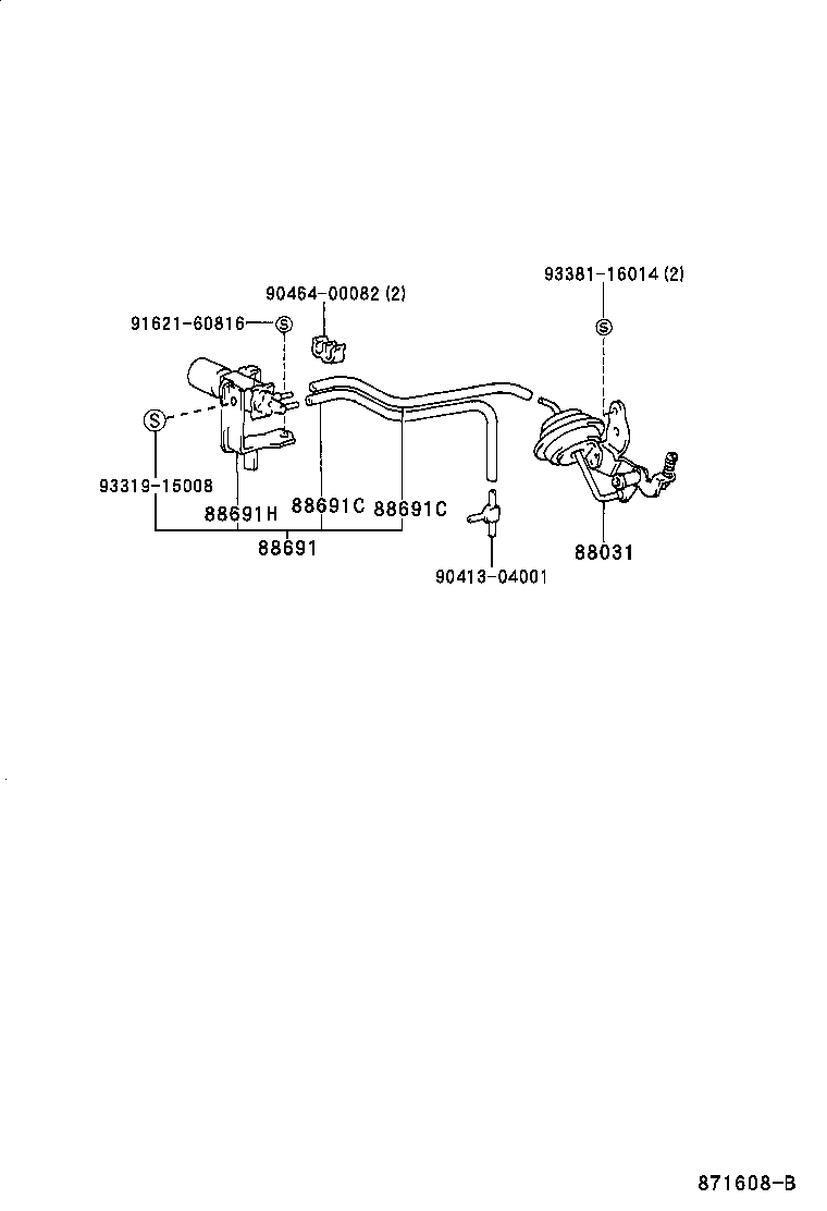 DYNA 150 TOYOACE G15 | HEATING AIR CONDITIONING VACUUM PIPING