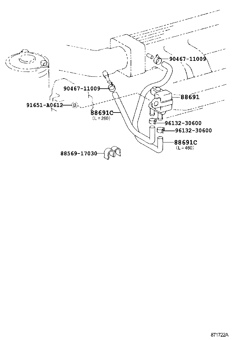  MR2 |  HEATING AIR CONDITIONING VACUUM PIPING