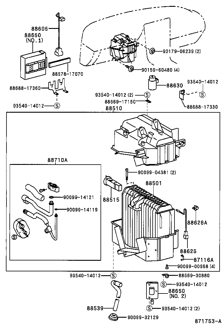  MR2 |  HEATING AIR CONDITIONING COOLER UNIT