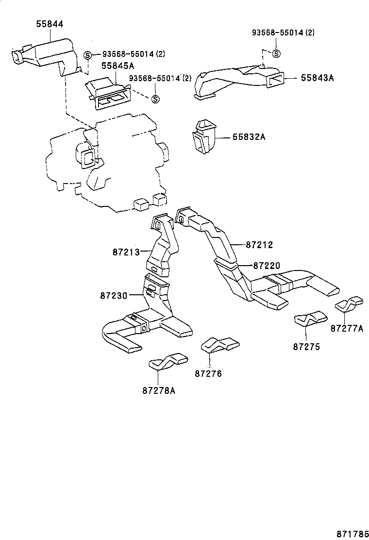  CALDINA |  HEATING AIR CONDITIONING CONTROL AIR DUCT