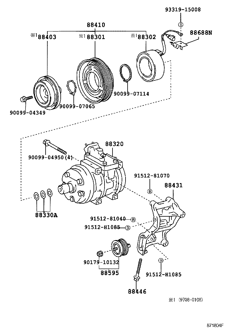  HILUX |  HEATING AIR CONDITIONING COMPRESSOR
