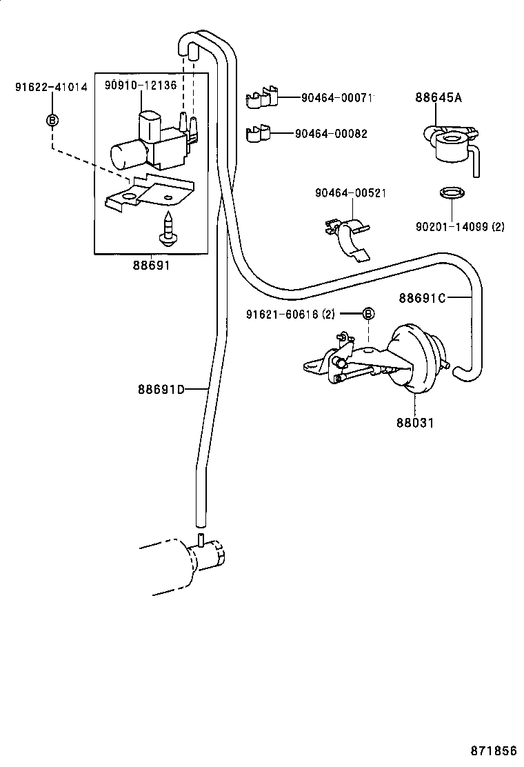 DYNA 200 TOYOACE G25 | HEATING AIR CONDITIONING VACUUM PIPING