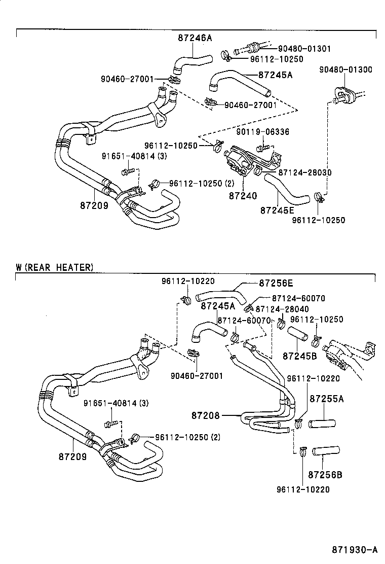  LAND CRUISER S T H T |  HEATING AIR CONDITIONING WATER PIPING