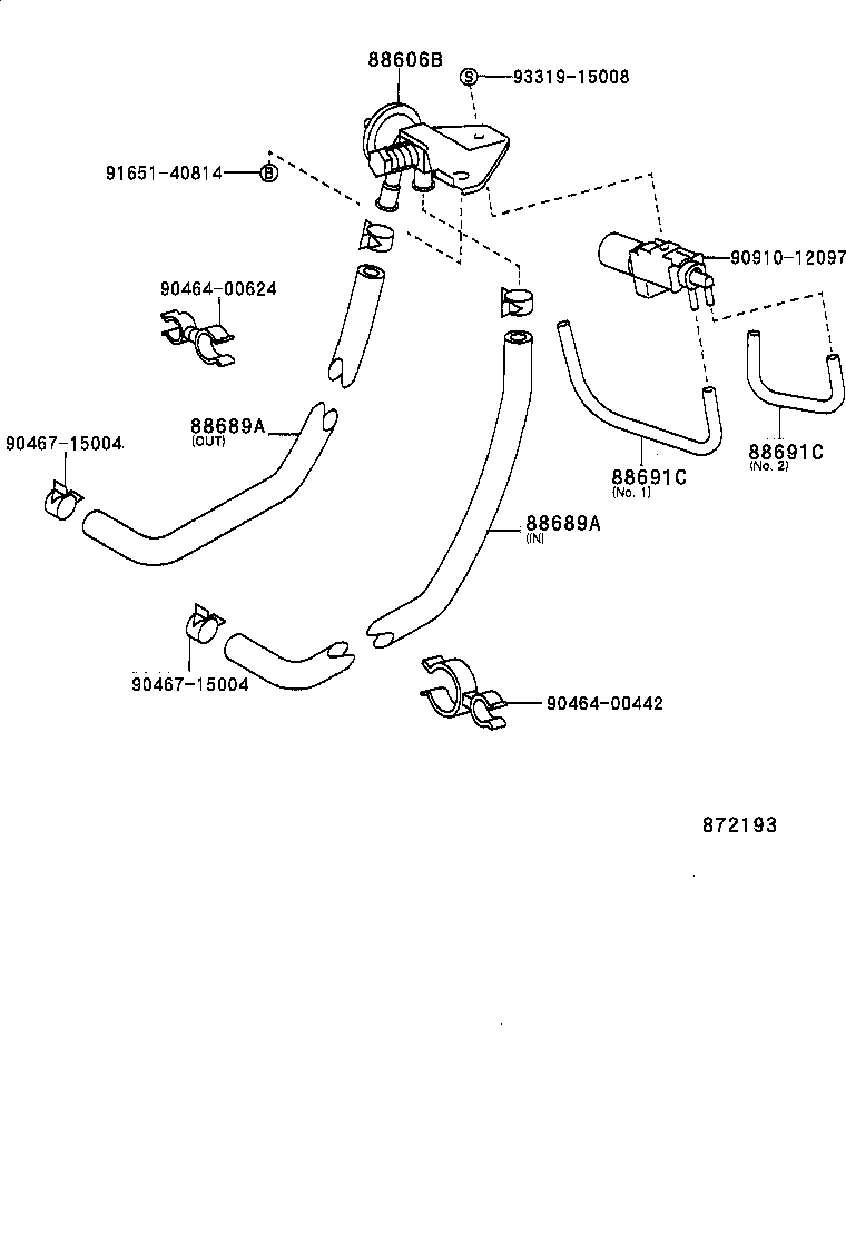  ESTIMA |  HEATING AIR CONDITIONING VACUUM PIPING