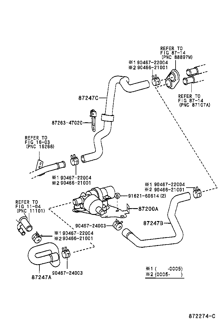  PRIUS |  HEATING AIR CONDITIONING WATER PIPING