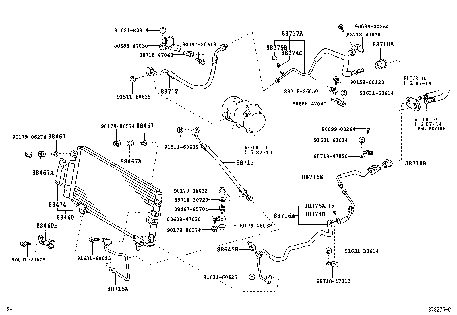  PRIUS |  HEATING AIR CONDITIONING COOLER PIPING