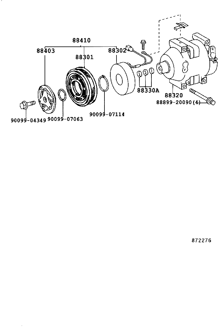  PRIUS |  HEATING AIR CONDITIONING COMPRESSOR