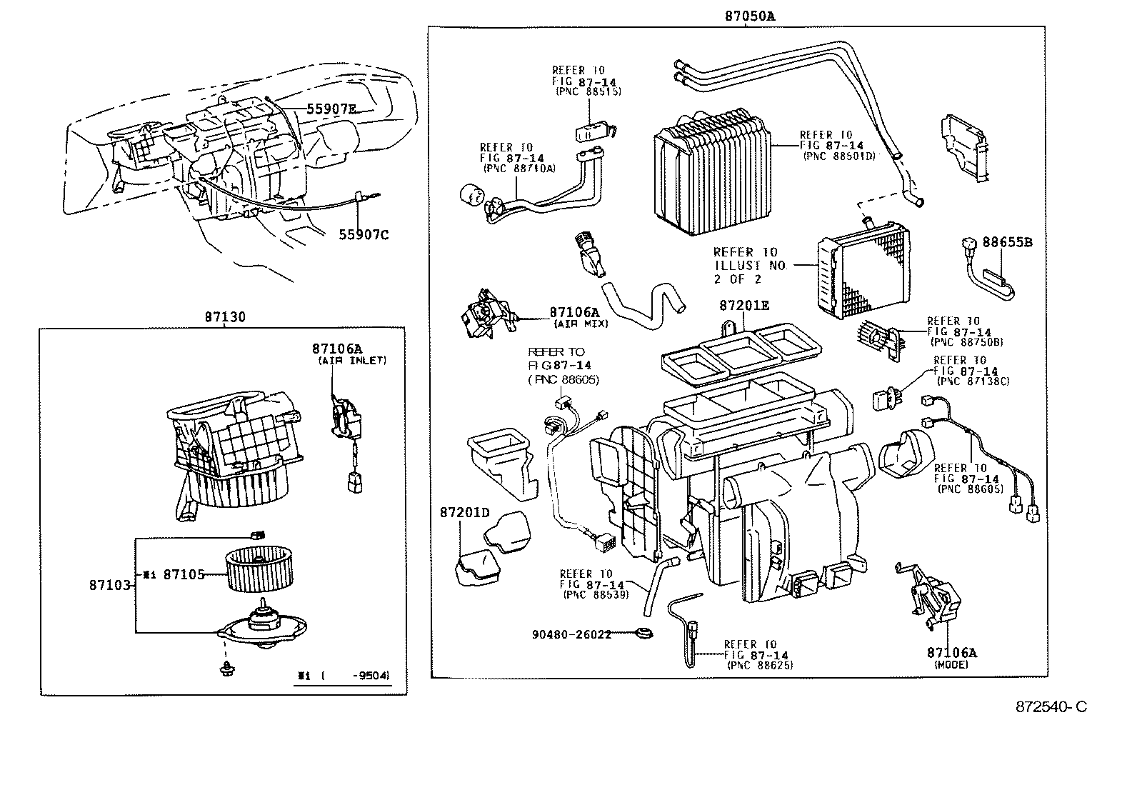  CALDINA |  HEATING AIR CONDITIONING HEATER UNIT BLOWER