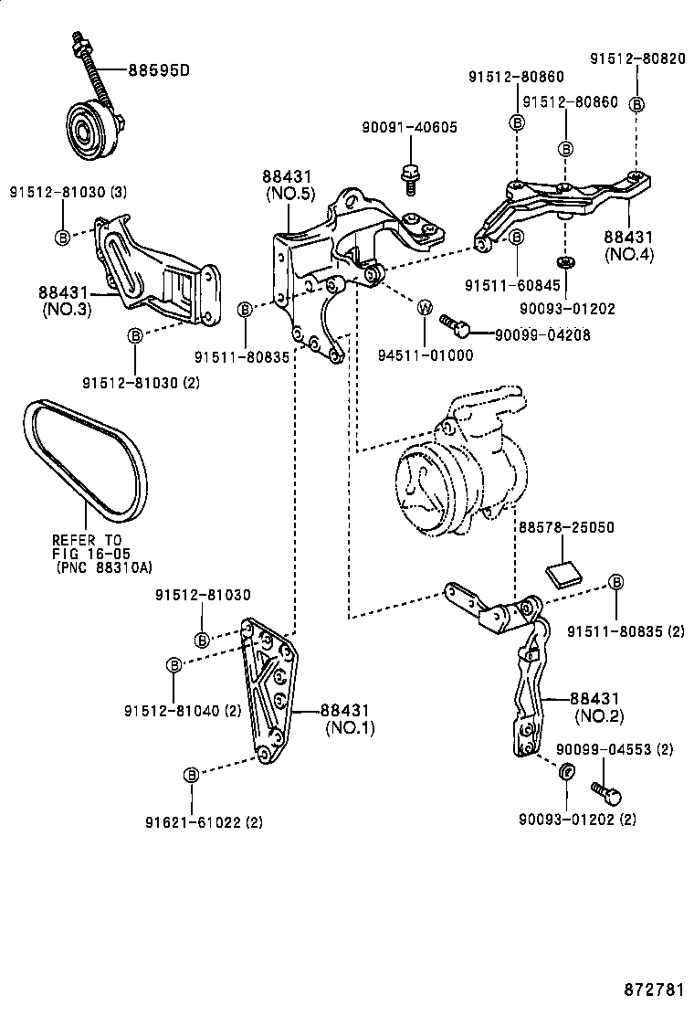  DYNA 150 TOYOACE G15 |  HEATING AIR CONDITIONING COMPRESSOR