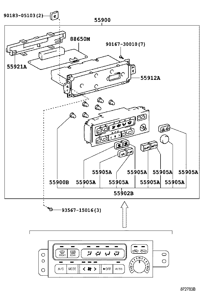  CARINA FF |  HEATING AIR CONDITIONING CONTROL AIR DUCT