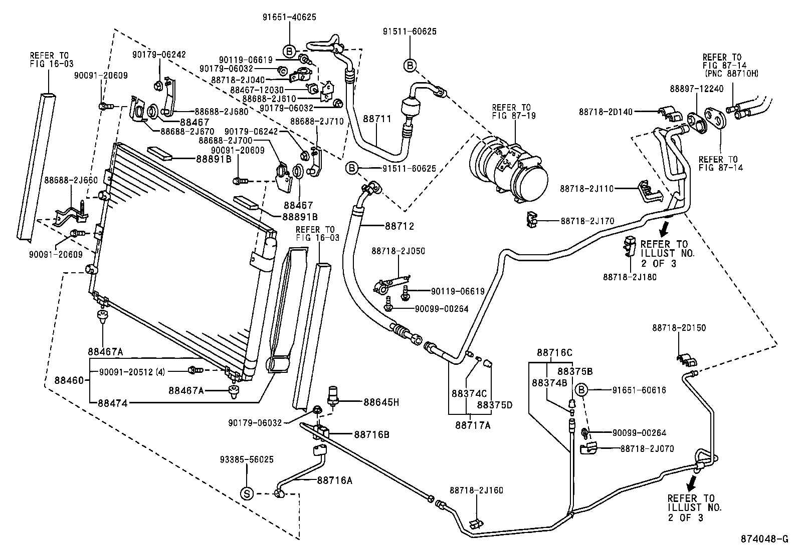 ESTIMA T L |  HEATING AIR CONDITIONING COOLER PIPING