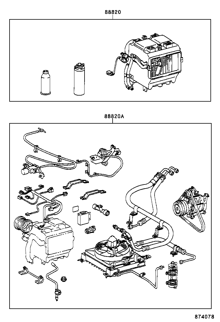  DYNA 200 TOYOACE G25 |  HEATING AIR CONDITIONING SET
