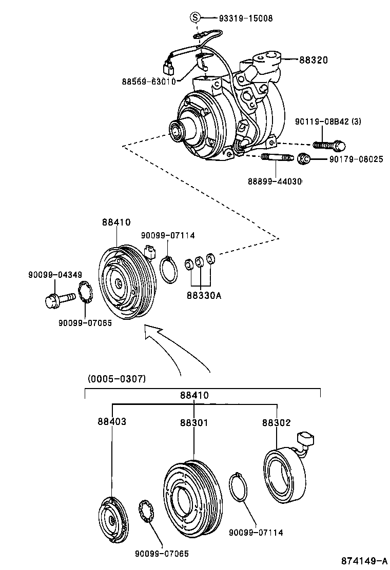  RAV4 J L |  HEATING AIR CONDITIONING COMPRESSOR