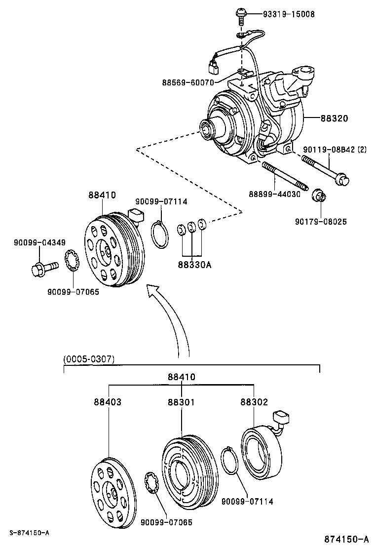  RAV4 J L |  HEATING AIR CONDITIONING COMPRESSOR
