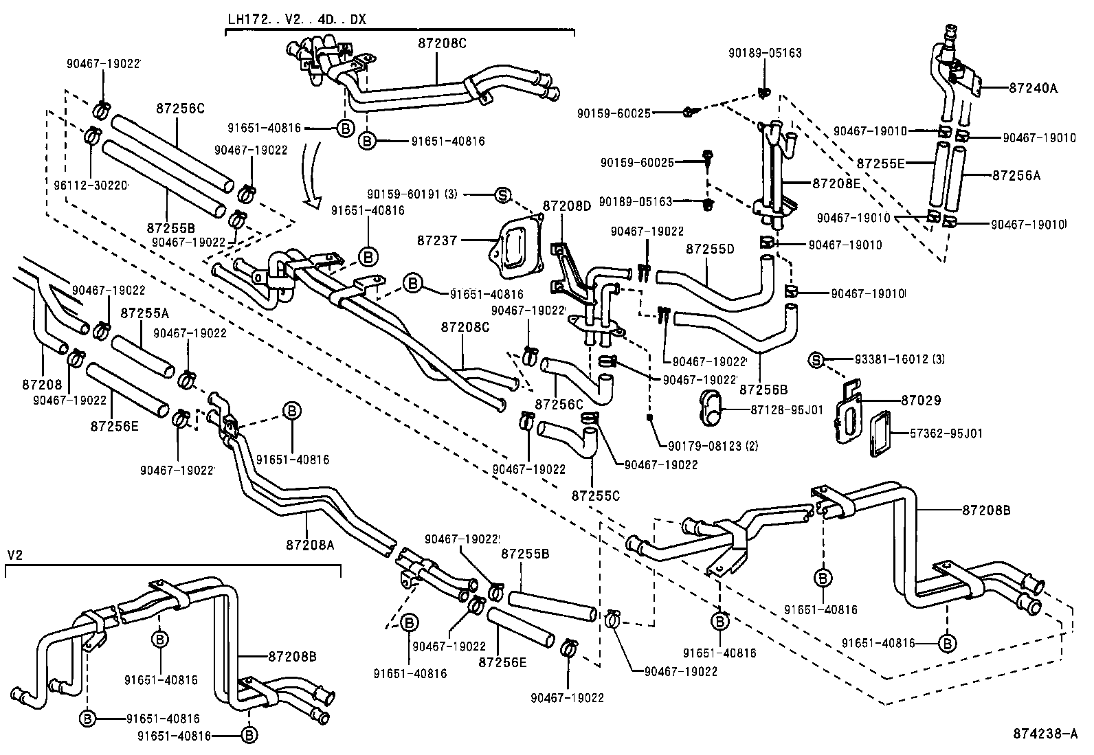  HIACE REGIUSACE |  HEATING AIR CONDITIONING WATER PIPING