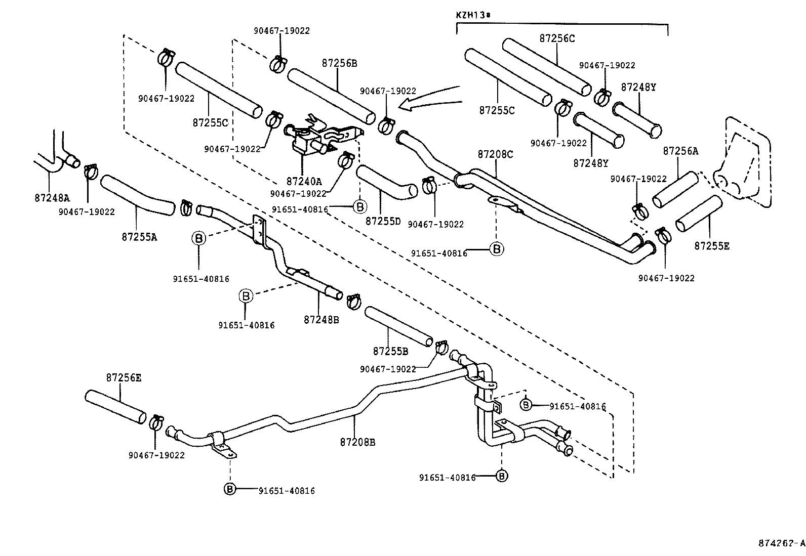  HIACE REGIUSACE |  HEATING AIR CONDITIONING WATER PIPING