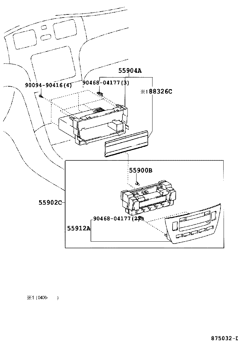  WINDOM |  HEATING AIR CONDITIONING CONTROL AIR DUCT